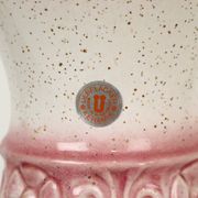 Pink vintage vase west germany flowers üebelacker keramik 634-30