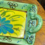 Plat fleuri en céramique