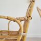 3 antique rattan armchairs