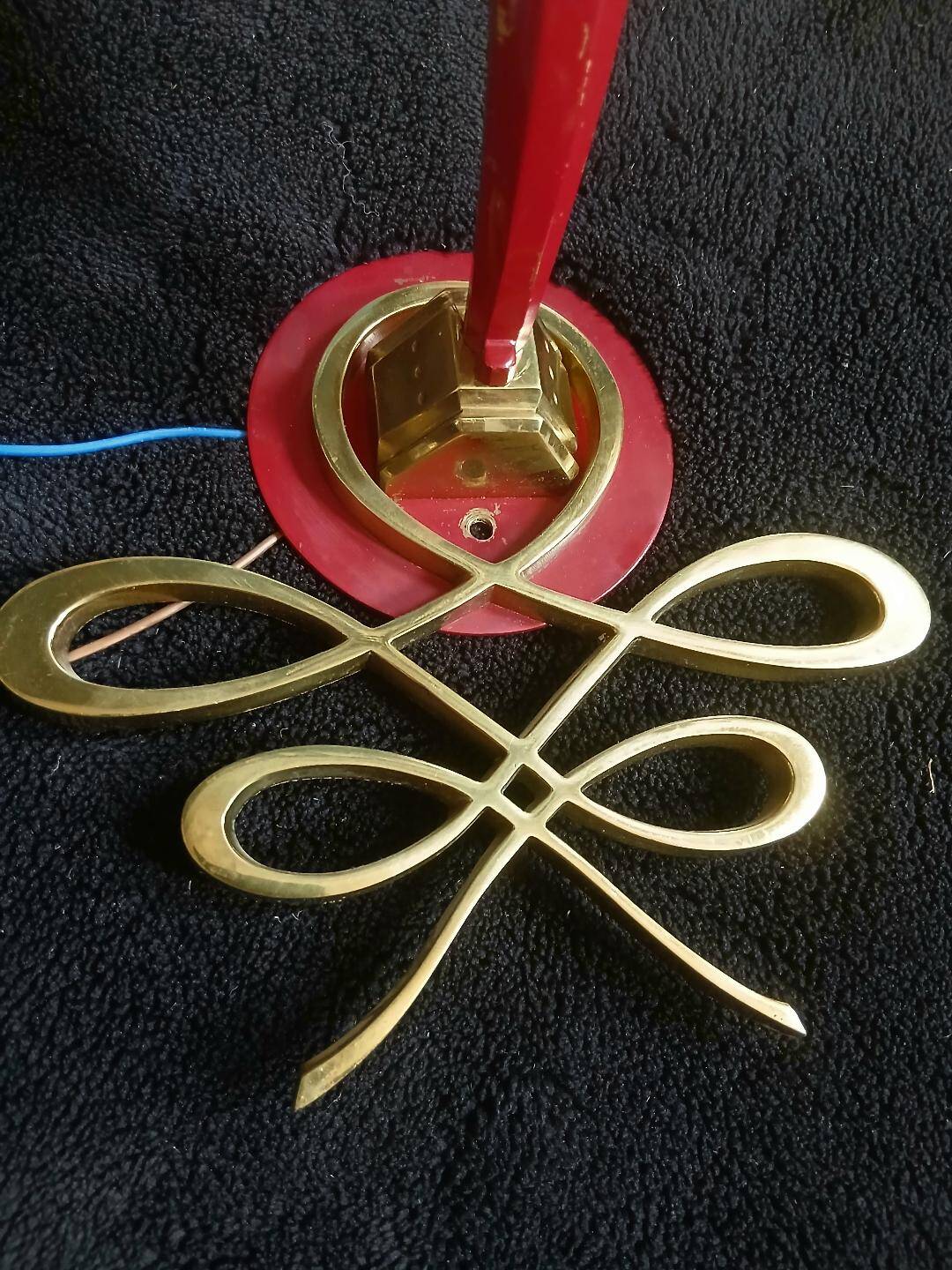Appliques bronze et verre jules leleu art deco