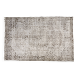 Grey Oushak Antique Wool Carpet