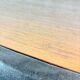 Lowboard moderniste, skaï, bois et inox, 1960