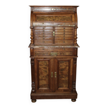 Late 19th century walnut dentist's cabinet