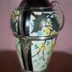 Ceramic vase with silver frame, vase signed by Argyl, Art Nouveau vase, art deco, collection