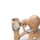 Moroccan anthropomorphic stone candle holder, 70s