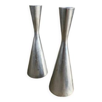 Pair of designer candlesticks