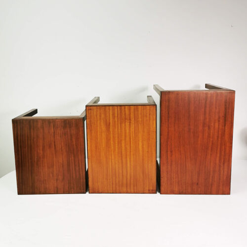 Ensemble de 3 tables modulaires, Hainke, Allemagne, années 60