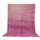 Tapis marocain vintage violet 197 x 296 cm - Tapis en laine berbère - Tapis fait main