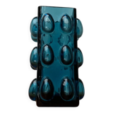 Bubble glass vase from the mid-century Scandinavian space age by Wilhelm Braun-Feldweg for Hirschberg, 1960s.