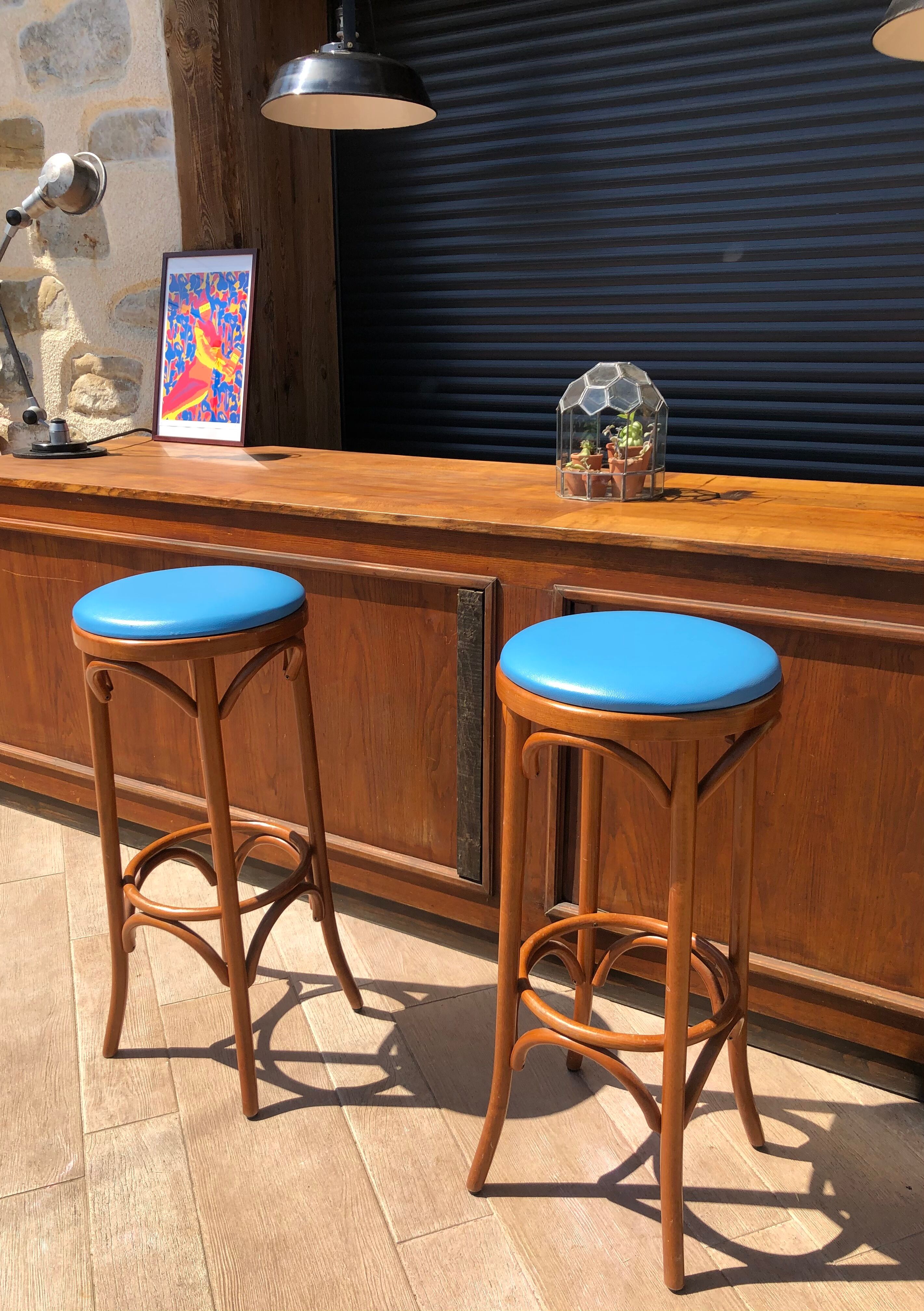 Pair of vintage bar stools