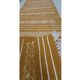Hand-woven kilim hallway rug in natural wool