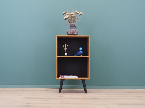 Bibliothèque en frêne, design danois, années 1970, production : System B8