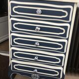 Commode bleue