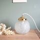 Art Deco table lamp with flowers and leaves