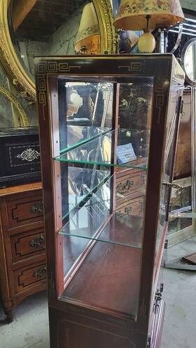 Asian lacquer display cabinet