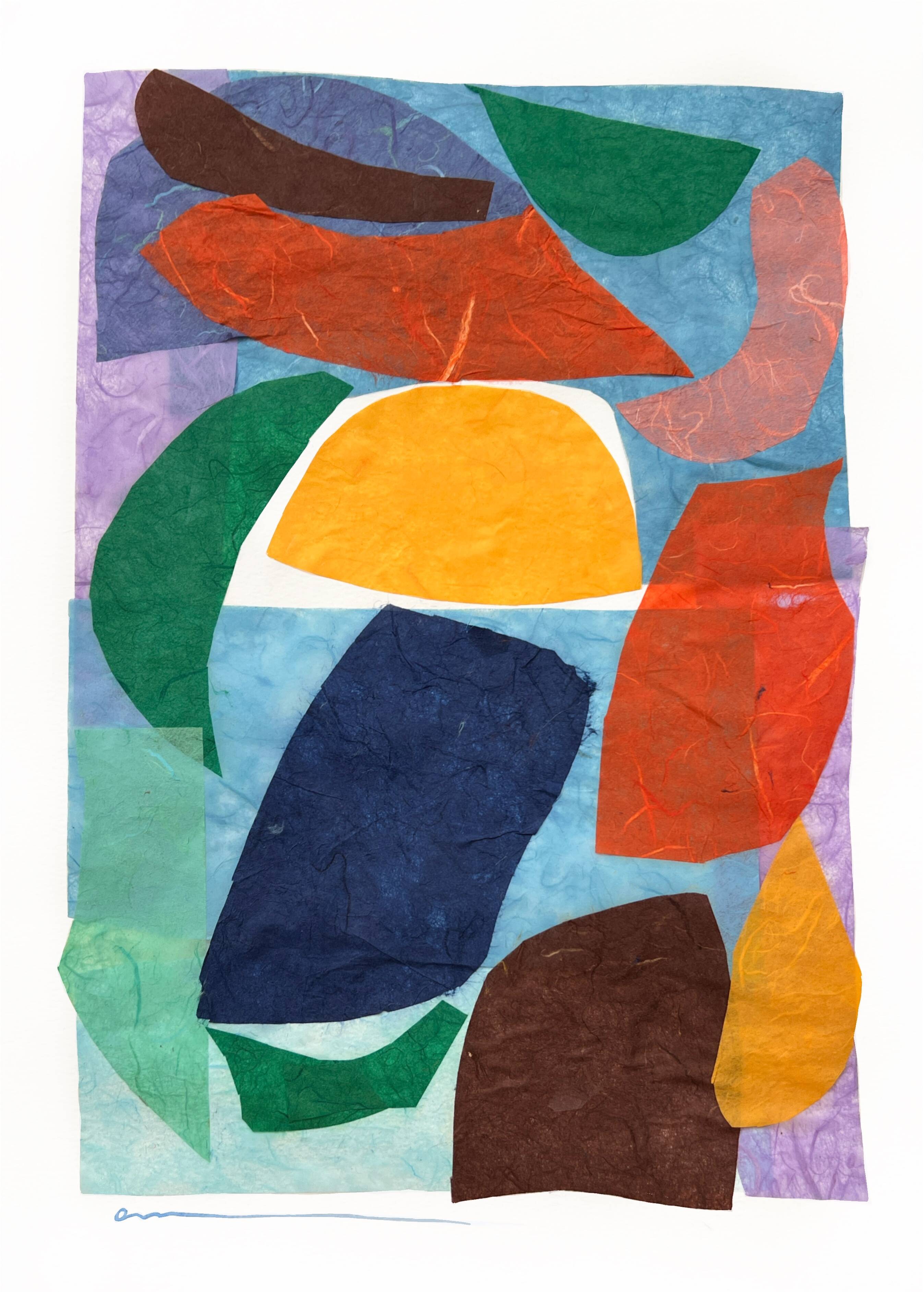 Collage on paper