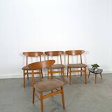 Set of 4 Deense teak Farstrup Møbler Model 210 eetkamerstoelen, dining