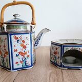 Japanese teapot with candle stove and filter