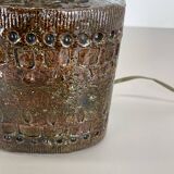 Large 25cm Abstract Ceramic Table Lamp with Pattern attributed to Bitossi, Italy, 1970s