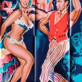 original poster 1962 frantic nights dance 1962 vintage 120x160 cm