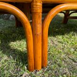 Banquette rotin 3 places