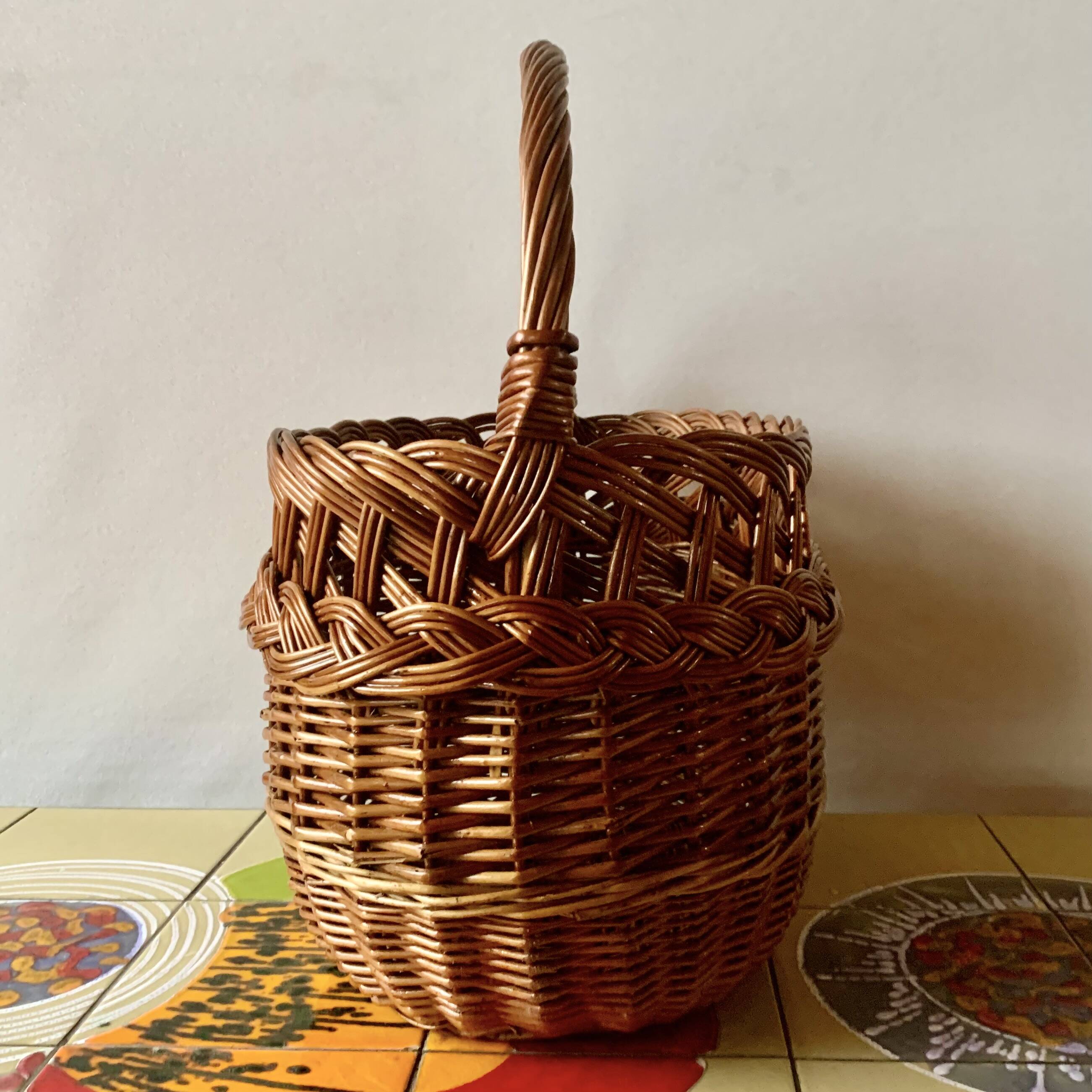 Vintage wicker basket