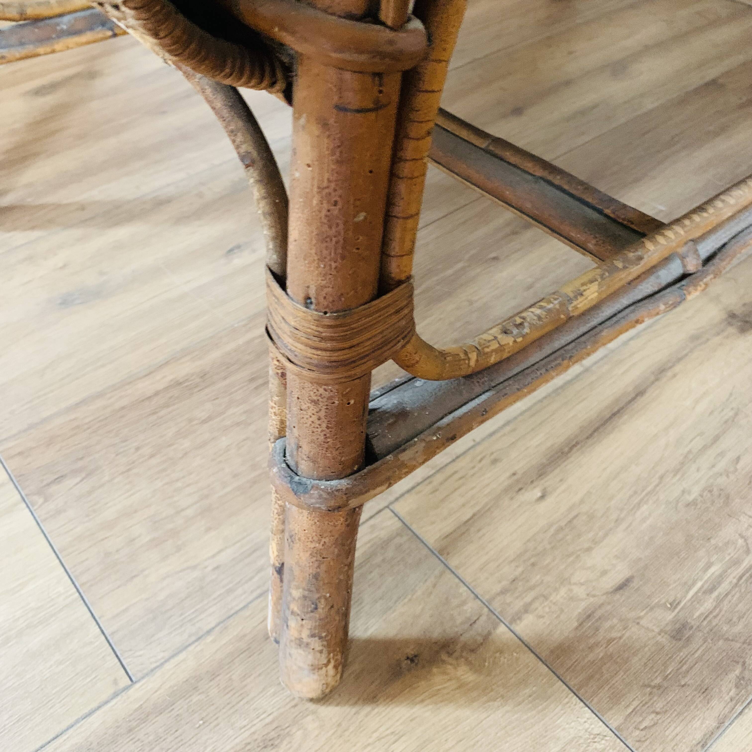 Fauteuil osier et rotin