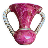 Twisted vase Vallauris rose gold vintage