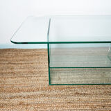 Glass coffee table