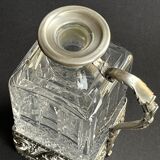 Decanter with handle frame Crystal factory A H (Western Germany)