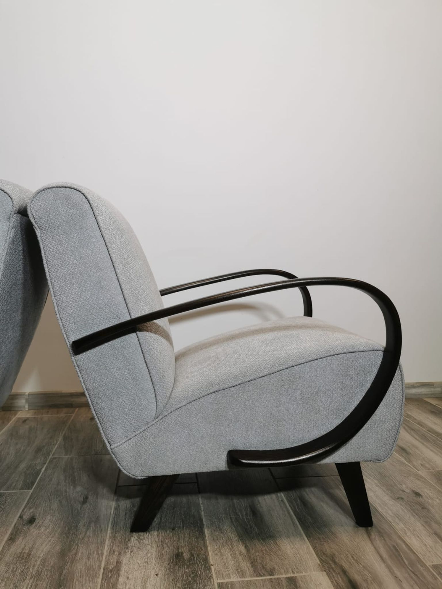 Fauteuils de Jindrich Halabala, années 1940, Set de 2