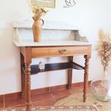 Old and beautiful marble console