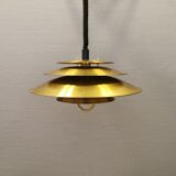Danish hanging lamp in solid brass from the 1970s.