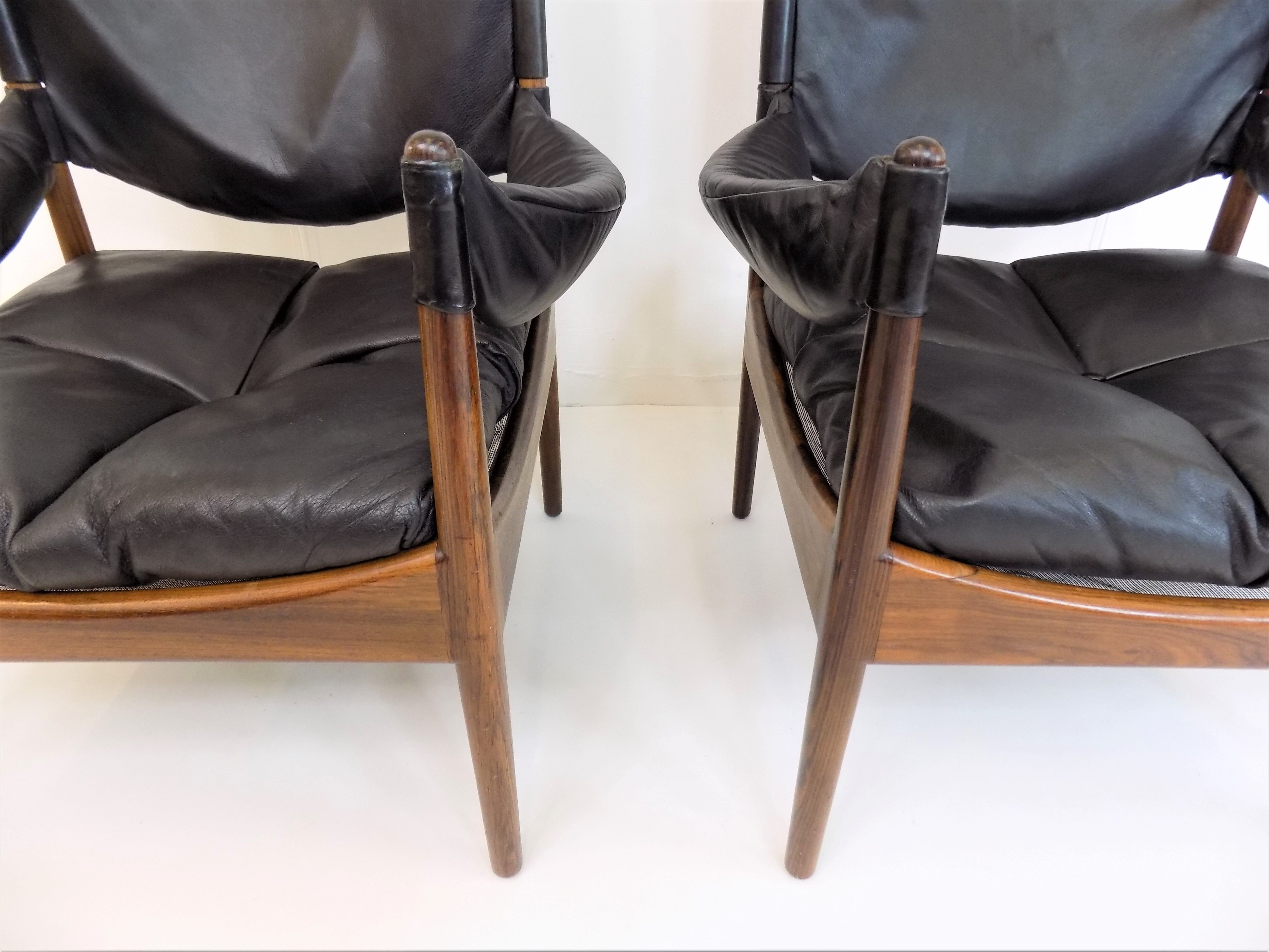 Ensemble de 2 fauteuils en cuir Modus pour Søren Willadsen, Kristian Vedel