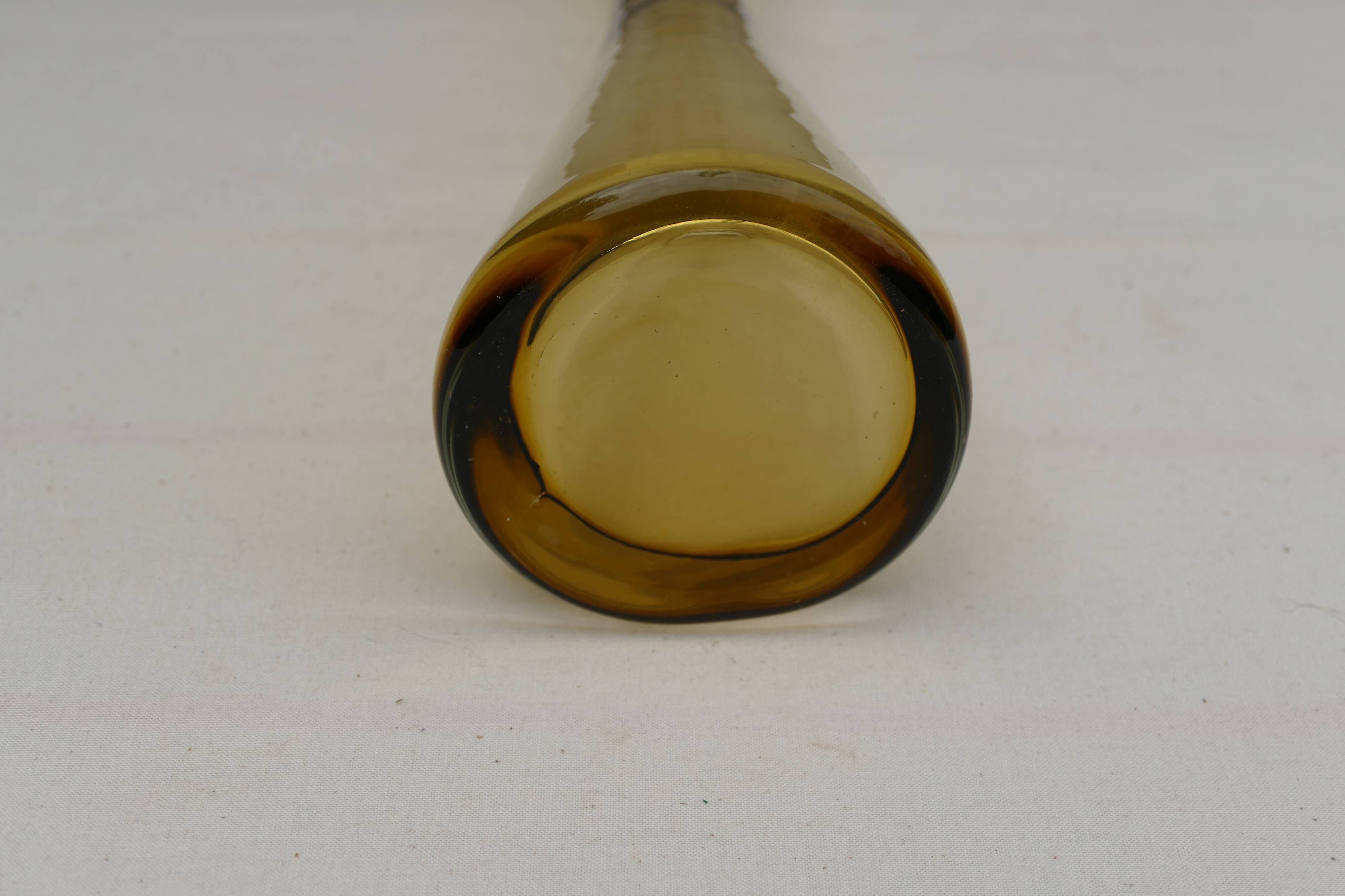 Olive green soliflore vase