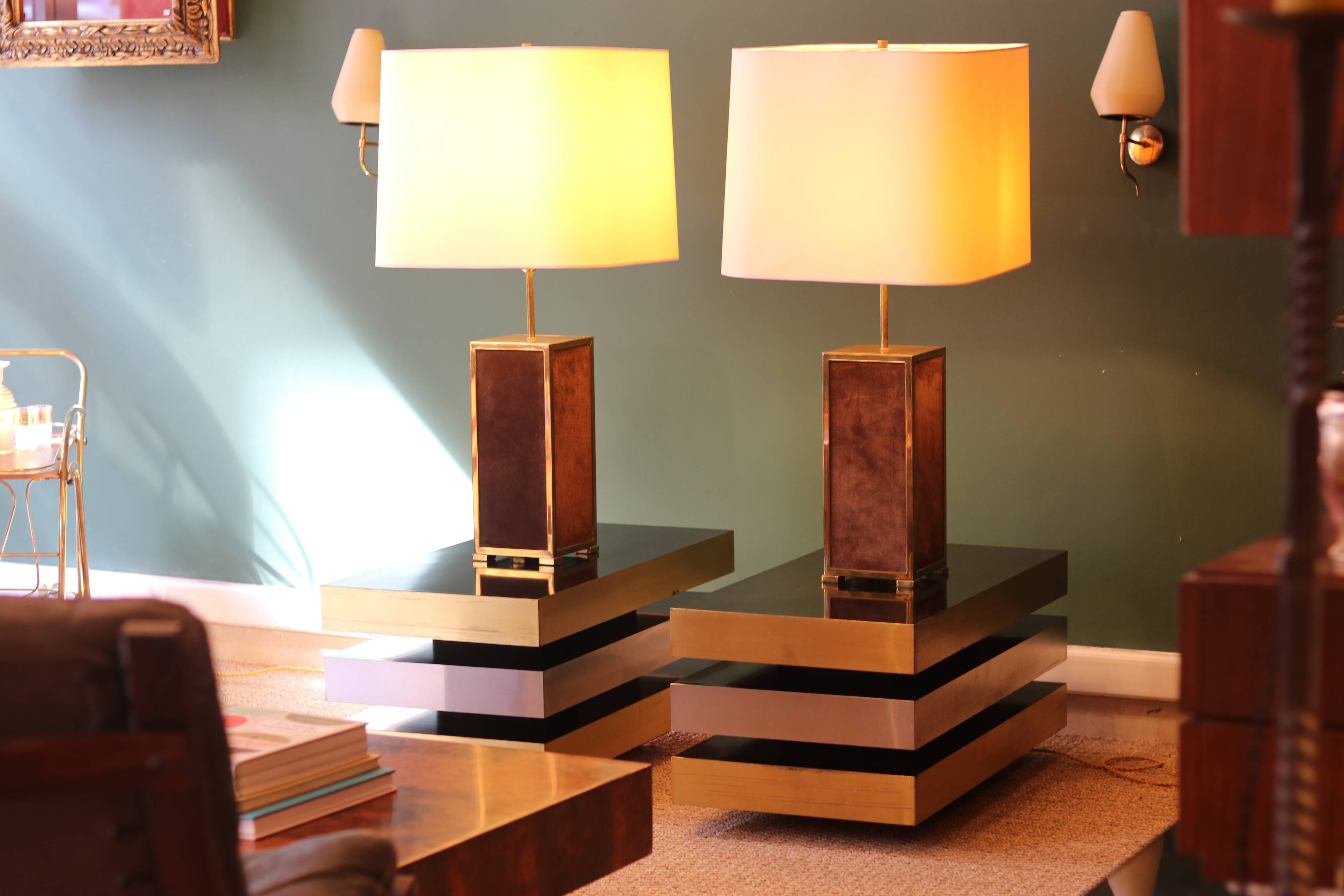 Important pair of lamps from the 70s