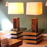 Important pair of lamps from the 70s