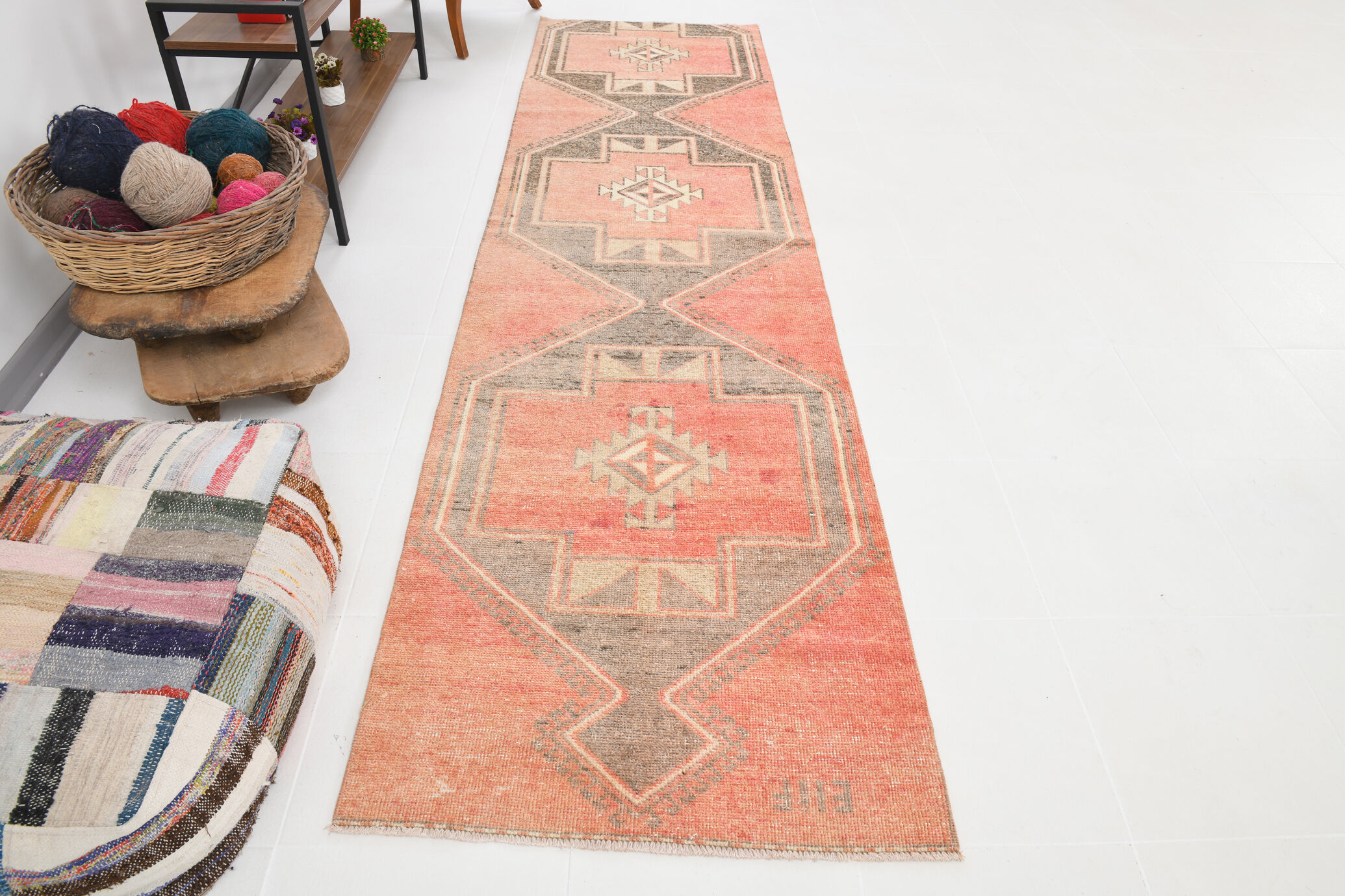 3x11 55s Antique Turkish Runner Rug, 89x337Cm