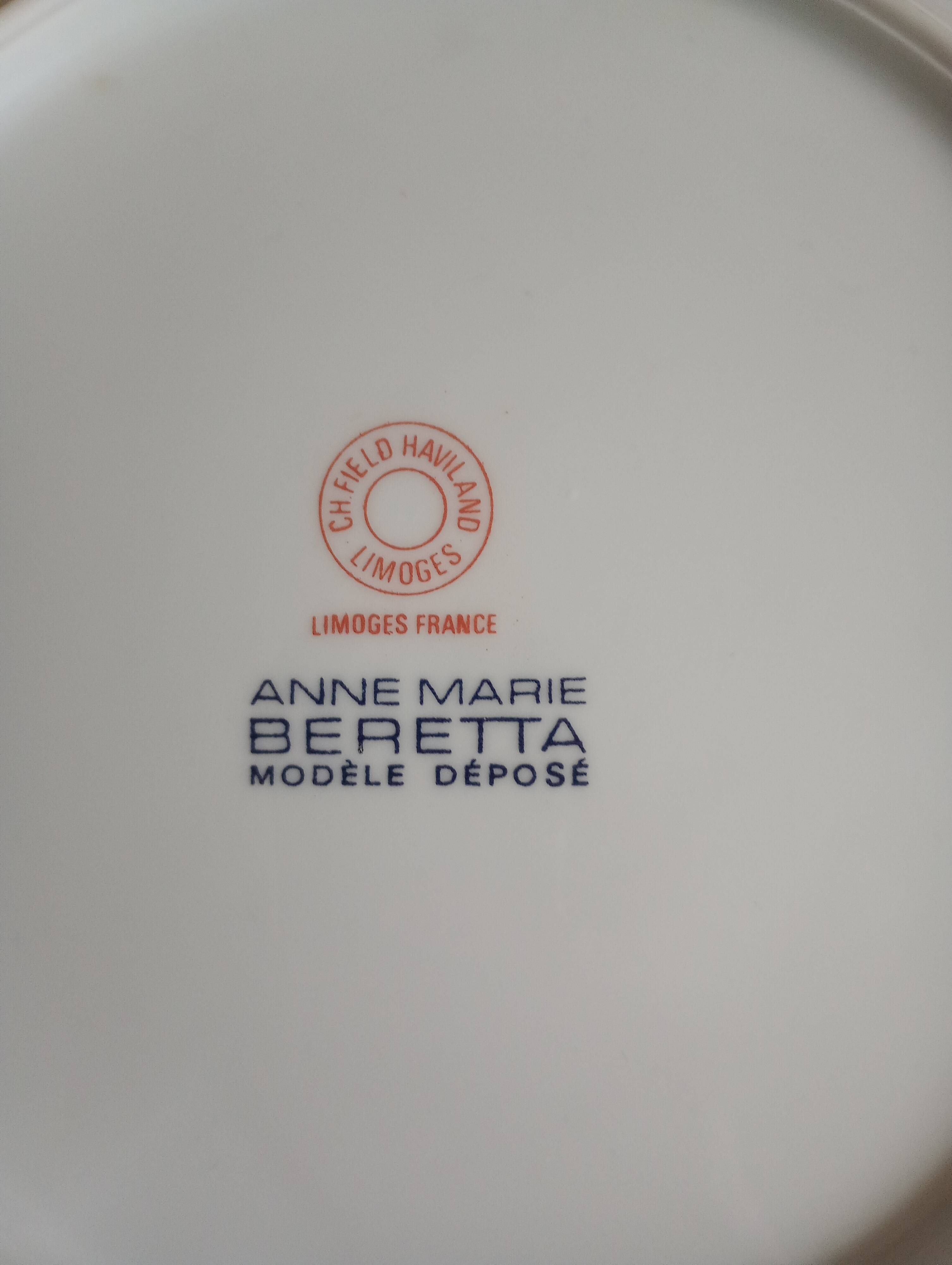 Haviland Limoges trompe-l'oeil plate