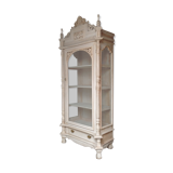 Bibliothèque vitrine en bois