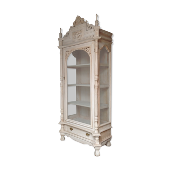 Bibliothèque vitrine en bois