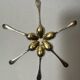 Six Christofle teaspoons, silver-plated vermeil