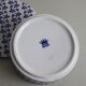 White and blue porcelain jewelry box