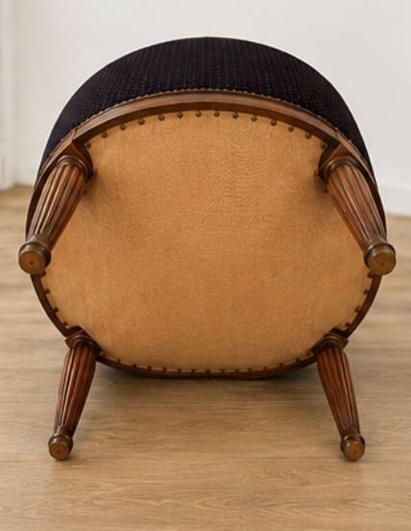 Paire de fauteuils gondole anciens, style Louis XVI, fin XIXᵉ – début XXᵉ s