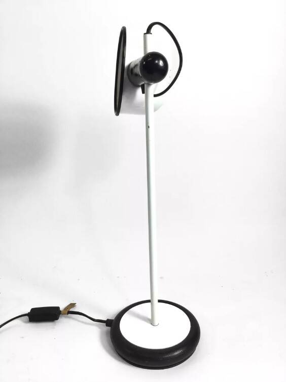 Lampe de chevet ou de bureau, blanche, vintage Fabbian
