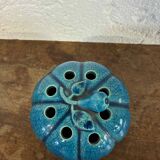 Ceramic pumpkin flower holder