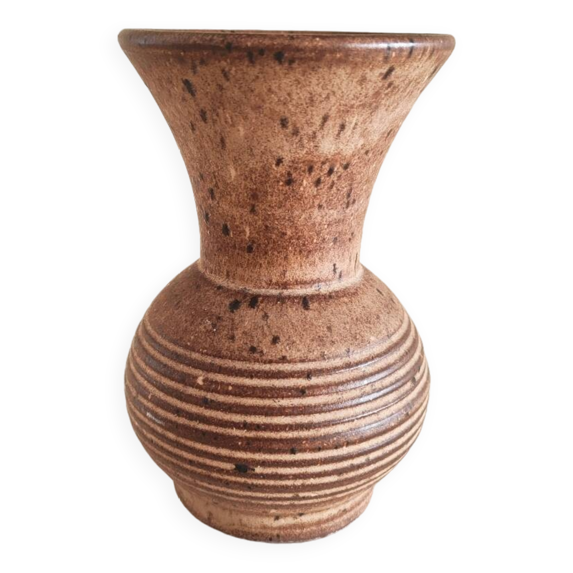 Vase or necked pot in stoneware from the 1970s.