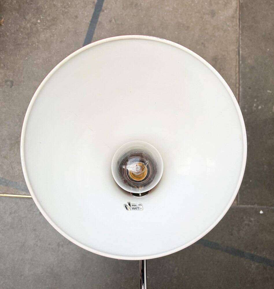 Red German table lamp mid-century 6786 by Christian Dell for Kaiser Idell, 1960s