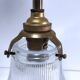 Applique laiton porcelaine verre 1900