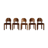 set of 5 dining chairs in style of Rainer Daumiller